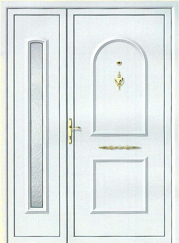 Puerta aluminio blindada